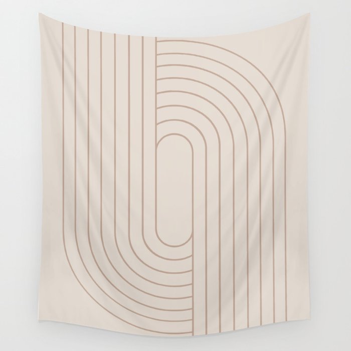 Oval Lines Abstract XXIX Wall Tapestry Gallery Image 1