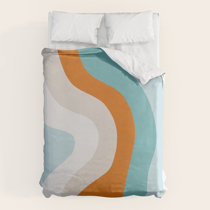 moab, teal & orange Duvet Cover Gallery Image 1