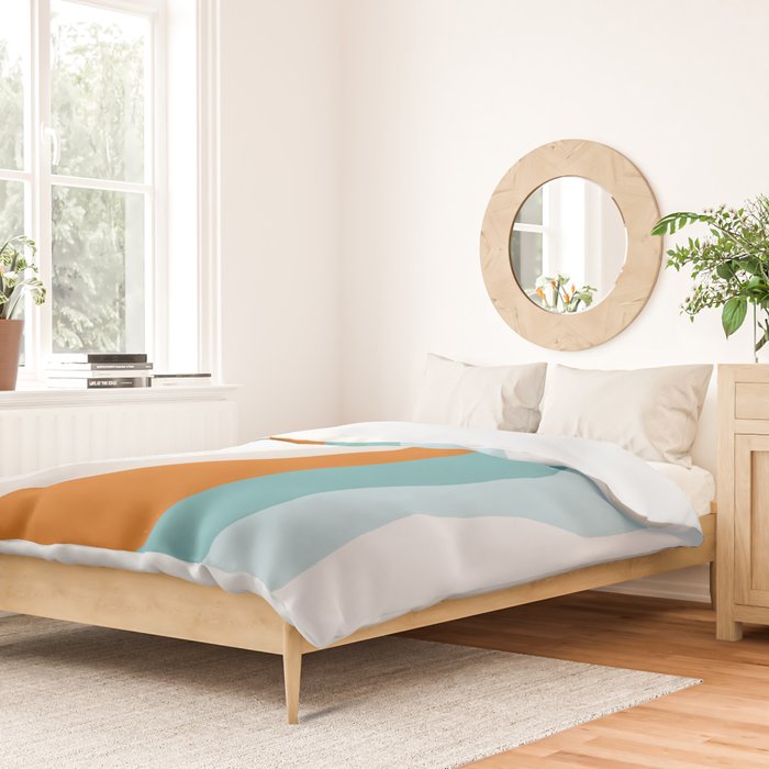 moab, teal & orange Duvet Cover Gallery Image 2