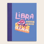 Libra Sign in Warm Blue | Zodiac Series Notebook Gallery Image 4