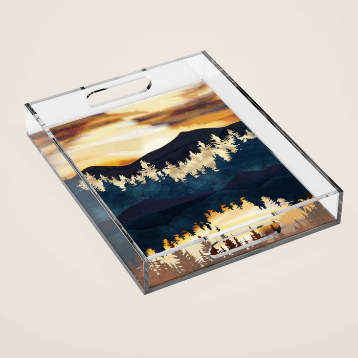 Fall Sunset Acrylic Tray Gallery Image 1