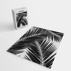 Palm Leaf Black & White III Jigsaw Puzzle Gallery Image 2