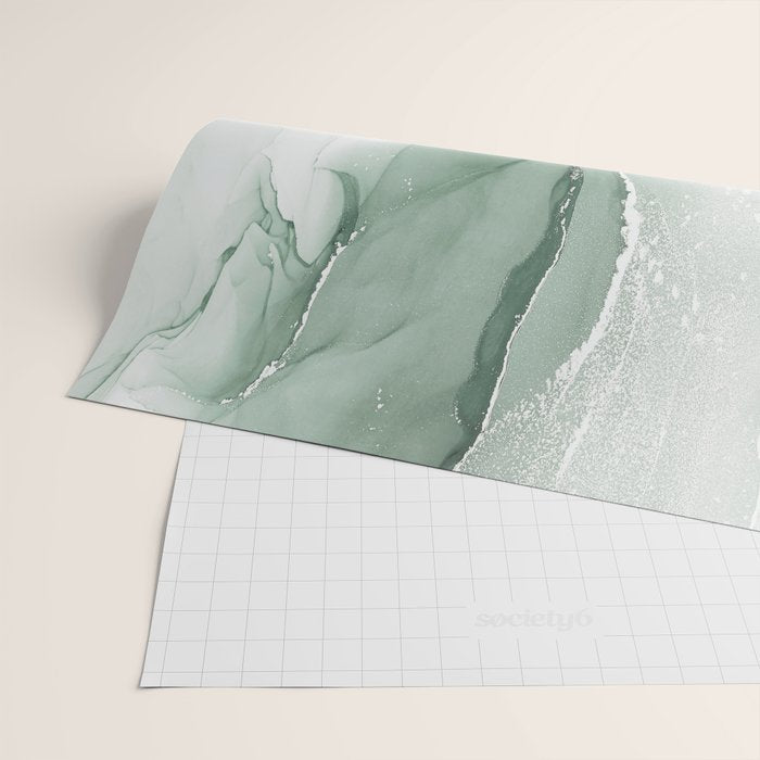Abstract Sage Green Art Print By LandSartprints Wrapping Paper Gallery Image 2