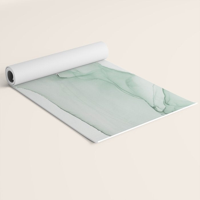 Abstract Sage Green Art Print By LandSartprints Yoga Mat Gallery Image 2