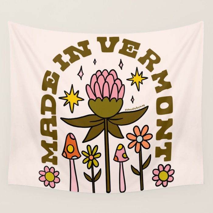 Made In Vermont Wall Tapestry Gallery Image 4