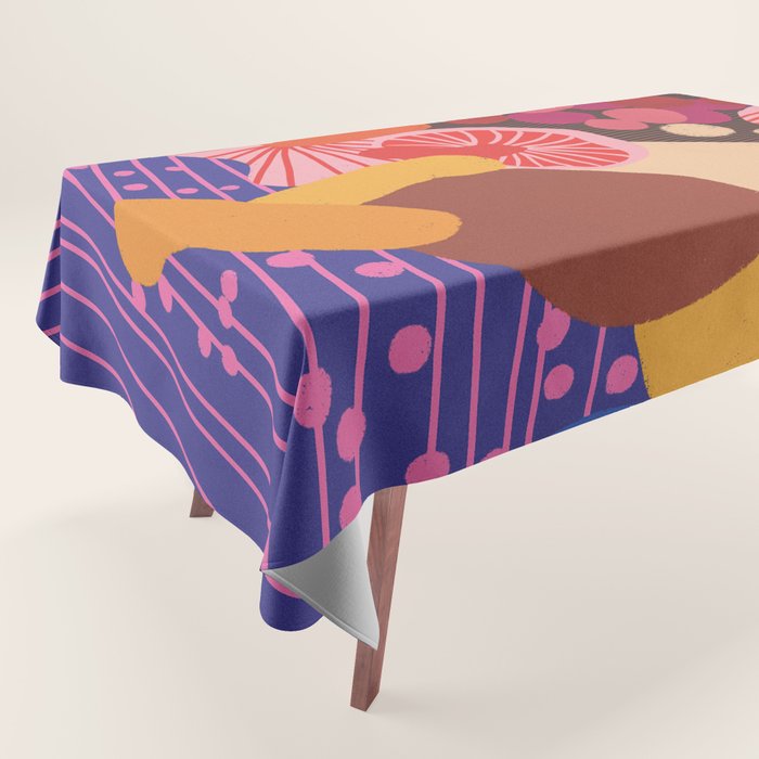 Mushroom abstract pattern Tablecloth Gallery Image 1