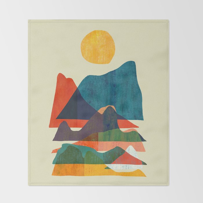 Everything is beautiful under the sun Throw Blanket Gallery Image 2