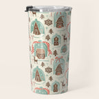 Gingerbread Village Cream Travel Mug Gallery Image 3