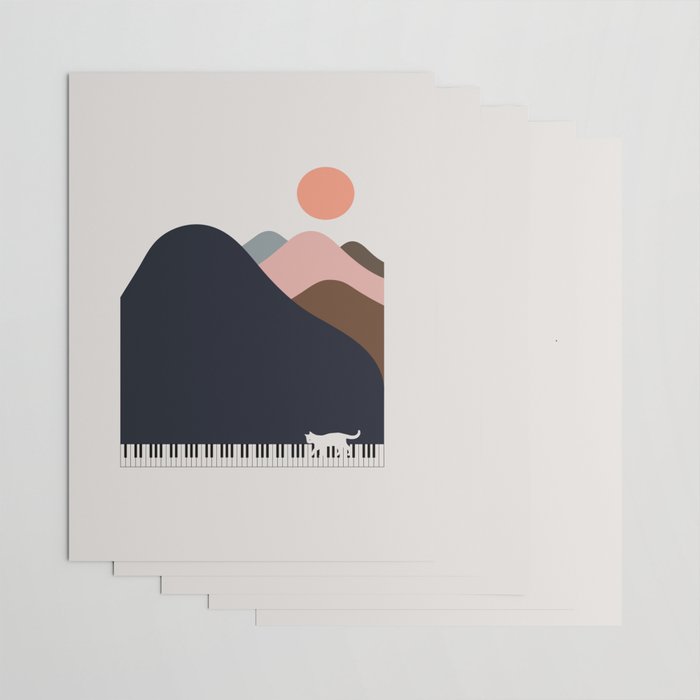 Cat Landscape 70 Wrapping Paper Gallery Image 3