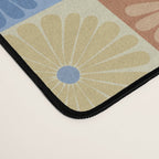 Retro Flowers Check Pattern VIII Desk Mat Gallery Image 4