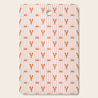 Vintage lobster crab stripe art pattern Cutting Board Gallery Image 1
