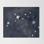 Christmas starlight Throw Blanket Gallery Image 2