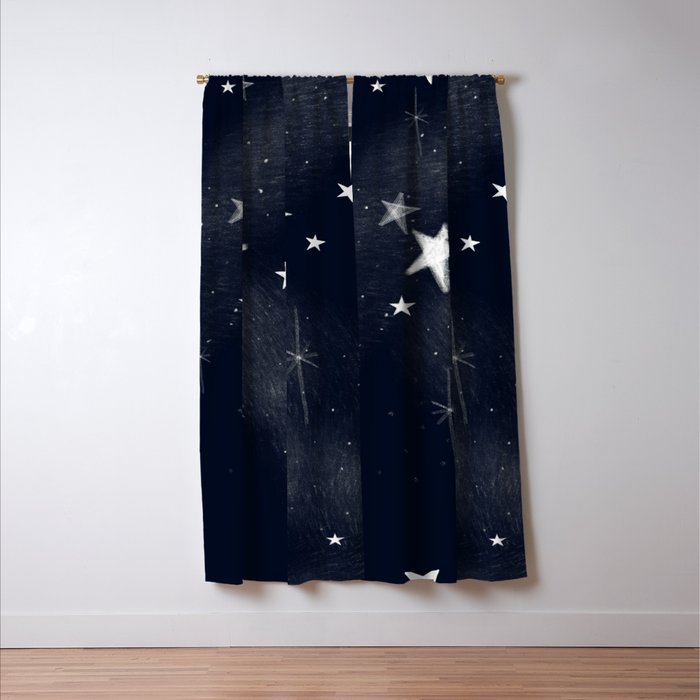 Christmas starlight Window Curtain Gallery Image 3