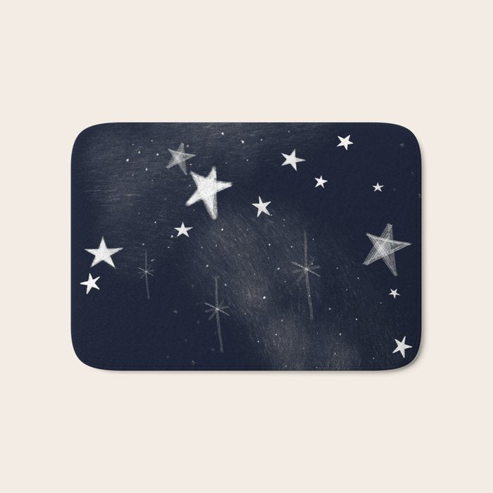 Christmas starlight Bath Mat Gallery Image 1