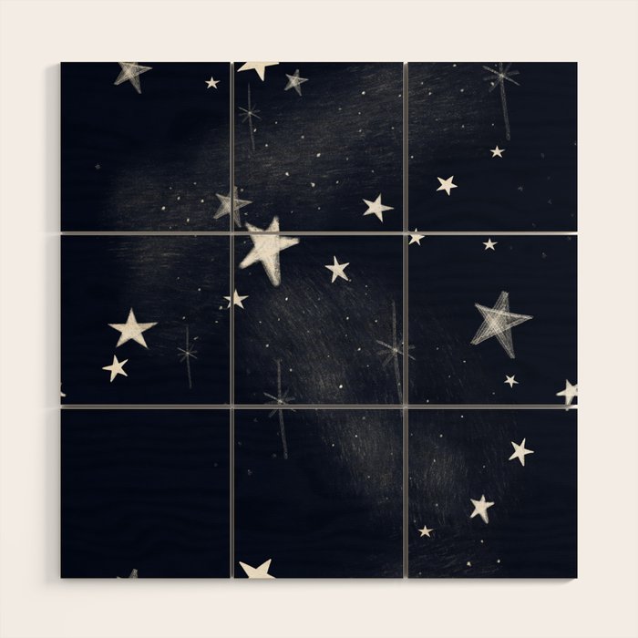 Christmas starlight Wood Wall Art Gallery Image 1