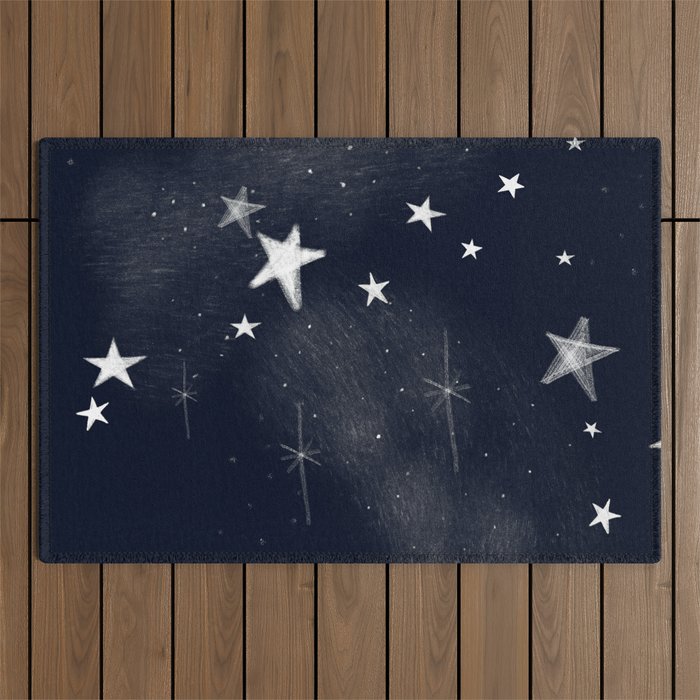 Christmas starlight Outdoor Rug Gallery Image 1
