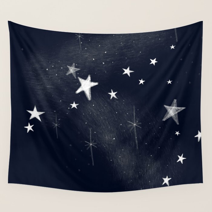 Christmas starlight Wall Tapestry Gallery Image 1