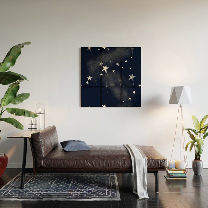 Christmas starlight Wood Wall Art Gallery Image 2