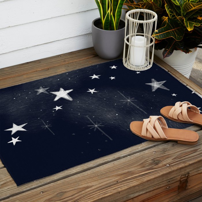 Christmas starlight Outdoor Rug Gallery Image 2
