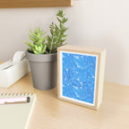 Winter Berries & Pine Branches in Blue Mini Art Print Gallery Image 2