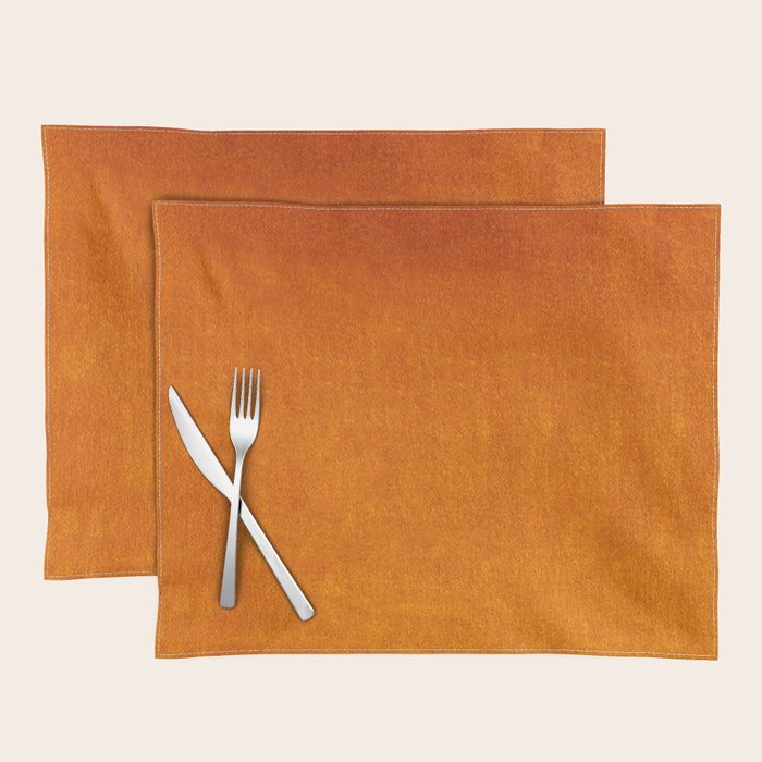 Orange Velvet Placemat Gallery Image 1