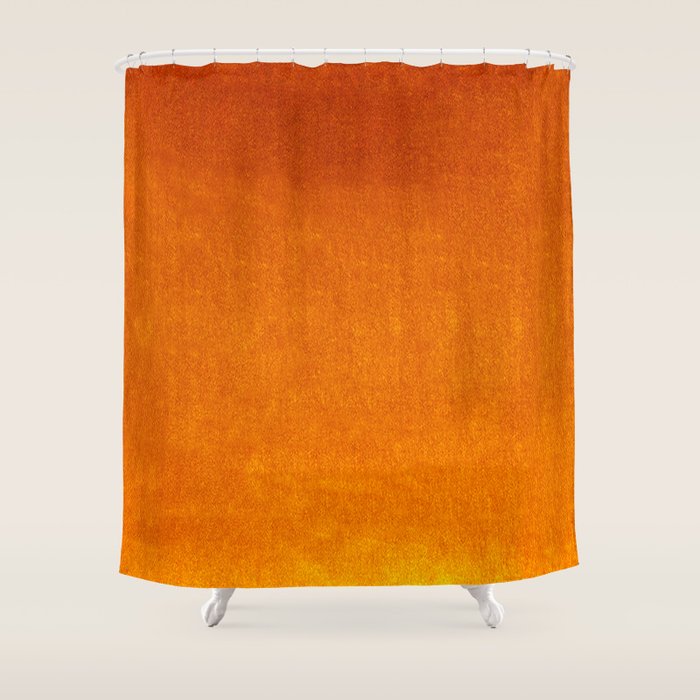 Orange Velvet Shower Curtain Gallery Image 1