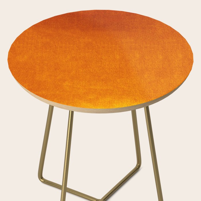 Orange Velvet Side Table Gallery Image 2