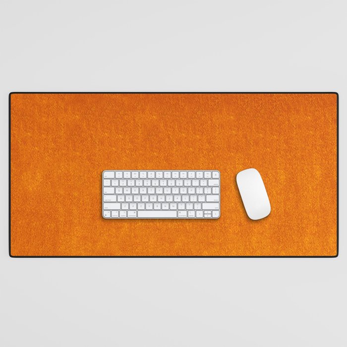 Orange Velvet Desk Mat Gallery Image 1