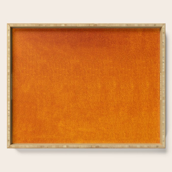 Orange Velvet Serving Tray Gallery Image 1
