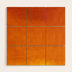 Orange Velvet Wood Wall Art Gallery Image 1