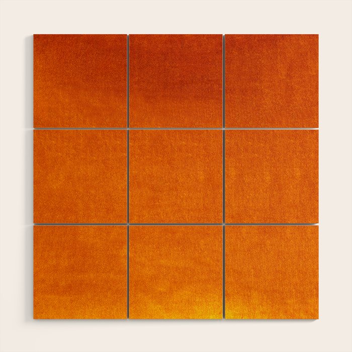 Orange Velvet Wood Wall Art Gallery Image 1