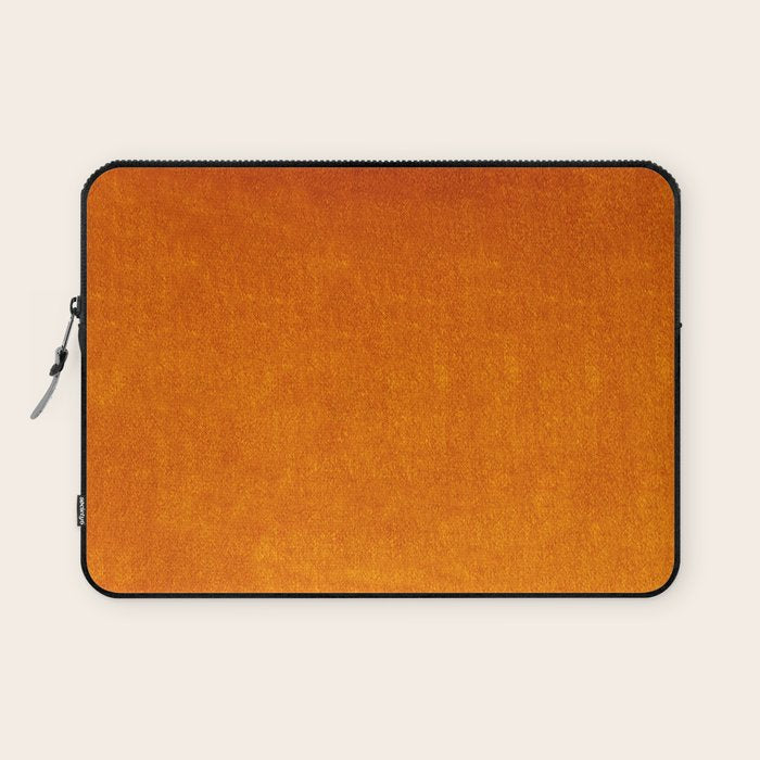Orange Velvet Laptop Sleeve Gallery Image 1