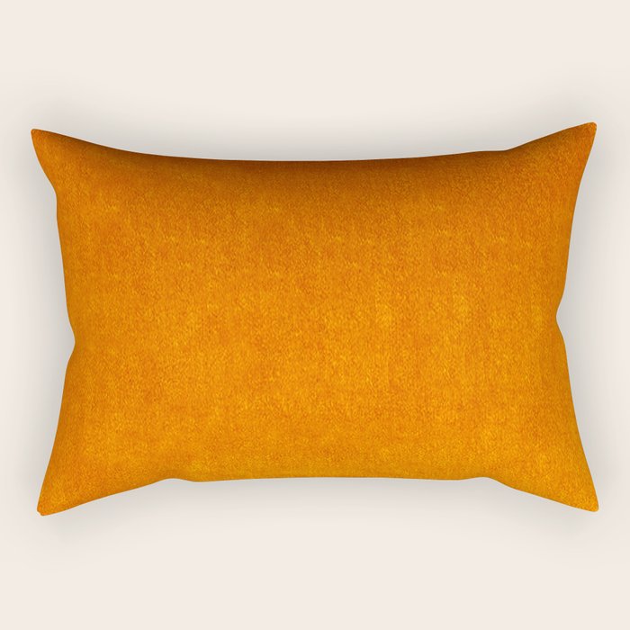 Orange Velvet Rectangular Pillow Gallery Image 1