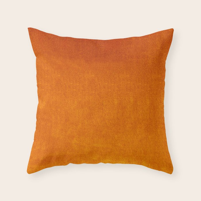 Orange Velvet Throw Pillow Gallery Image 6