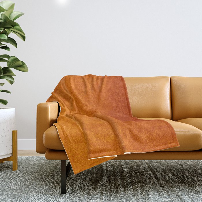 Orange Velvet Throw Blanket Gallery Image 1