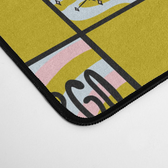 Virgo Checkered Print Desk Mat Gallery Image 4