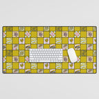Virgo Checkered Print Desk Mat Gallery Image 1