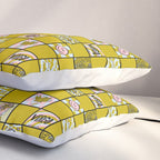 Virgo Checkered Print Pillow Sham Gallery Image 3