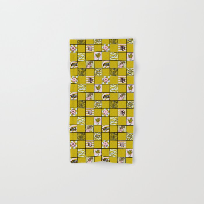 Virgo Checkered Print Bath Towel Gallery Image 1