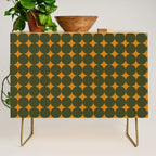 Circles/Sparks (Olive & Orange) Credenza Gallery Image 1