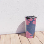 Pink flower pot with Stripe  Travel Mug Gallery Image 4