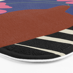 Pink flower pot with Stripe  Bath Mat Gallery Image 3