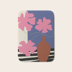 Pink flower pot with Stripe  Bath Mat Gallery Image 1