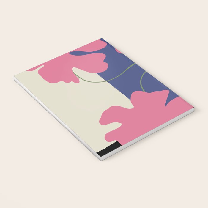 Pink flower pot with Stripe  Notebook Gallery Image 3