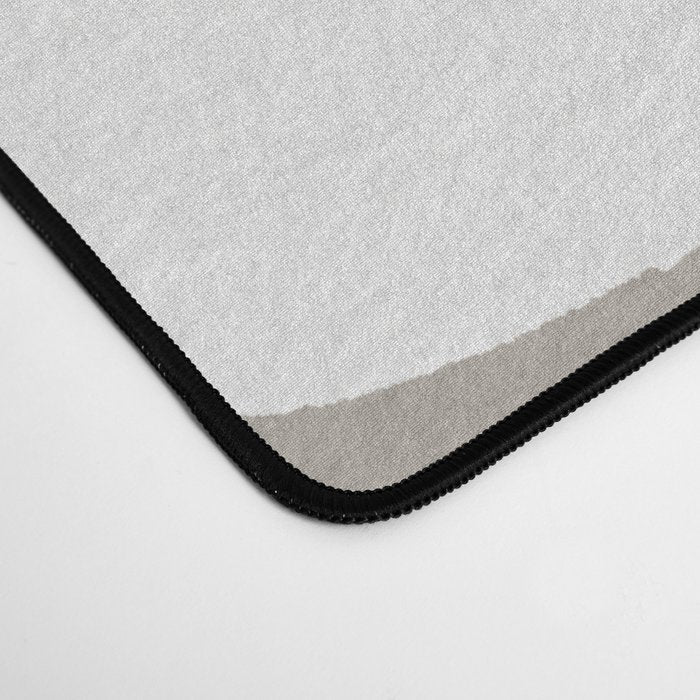 Round and Square Shape and Cat - Dark Brown and Warm Grey Desk Mat Gallery Image 4
