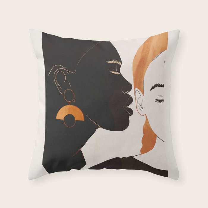 whisper 3 Throw Pillow Gallery Image 1