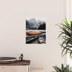 Moraine Lake Canoes Poster Gallery Image 2
