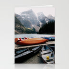 Moraine Lake Canoes Stationery Card Gallery Image 2