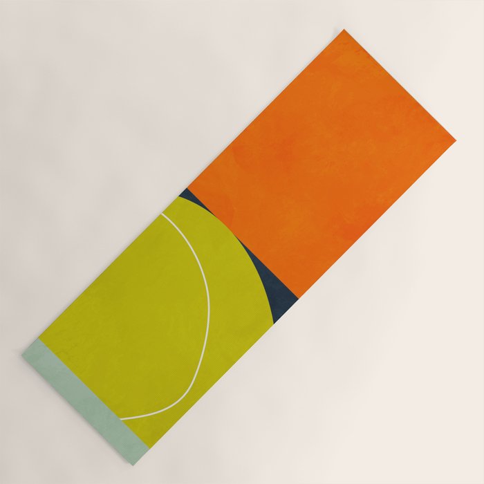 sun & moon abstract geometric shapes Yoga Mat Gallery Image 1