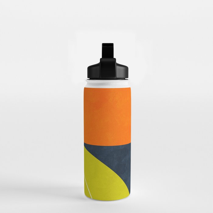 sun & moon abstract geometric shapes Water Bottle Gallery Image 2
